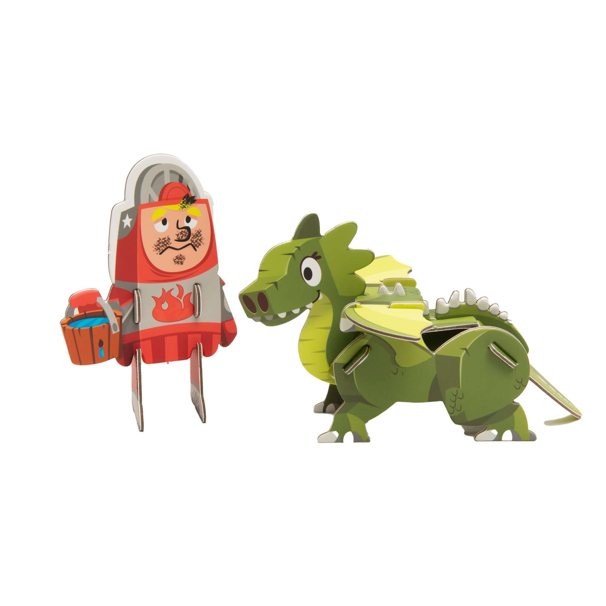 buildable figurine characters including binky the dragon