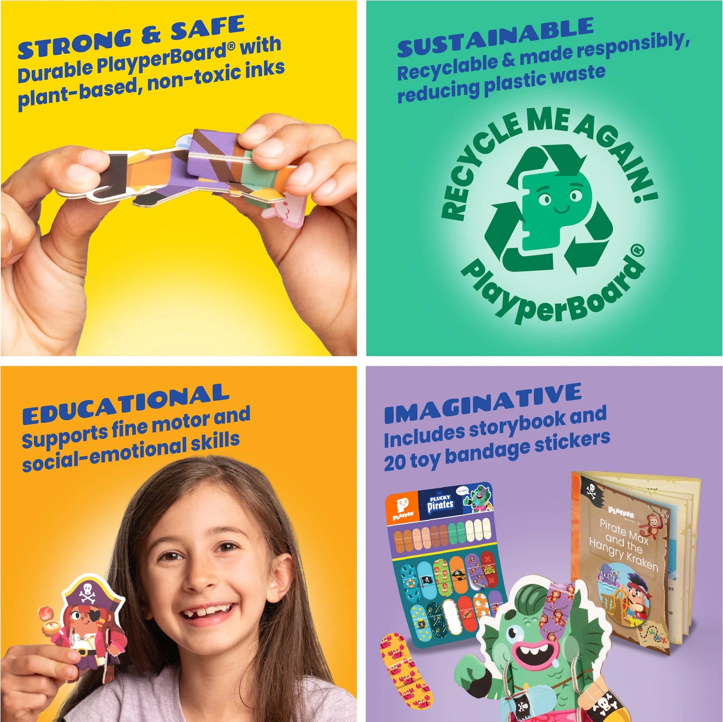 Strong and Safe Sustainable Toy with Educational Benefits and Imaginative Play