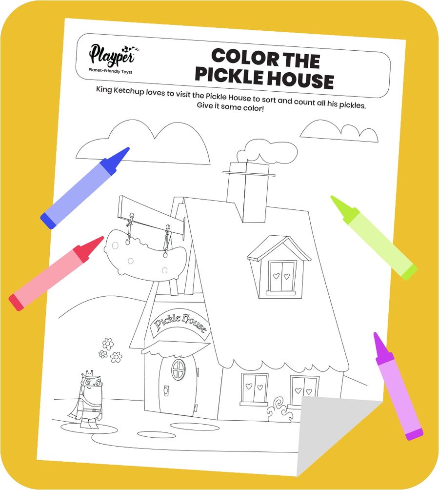 Color the Pickle House Kids Printable