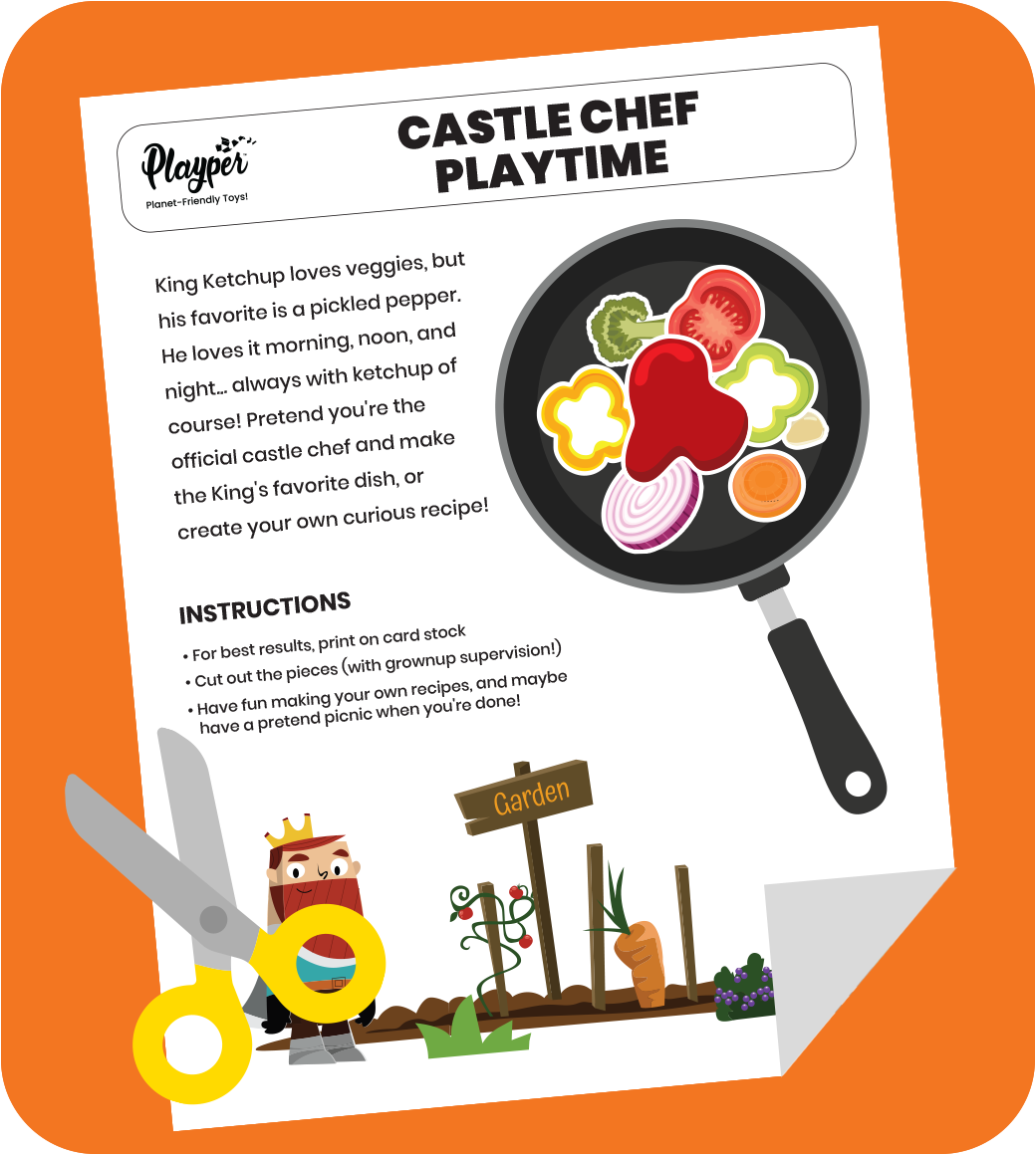 Castle Chef - Free kids' Playtime printable by Playper