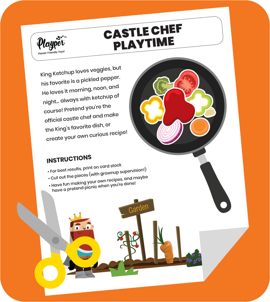 Castle Chef - Free kids' Playtime printable by Playper