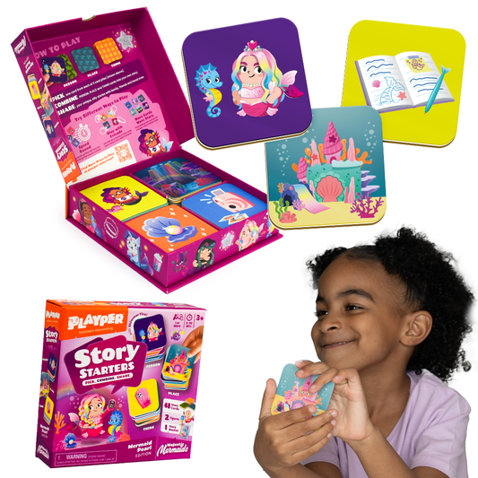 Story Starters: Create a Story Cards for Kids - Mermaid Pearl Edition