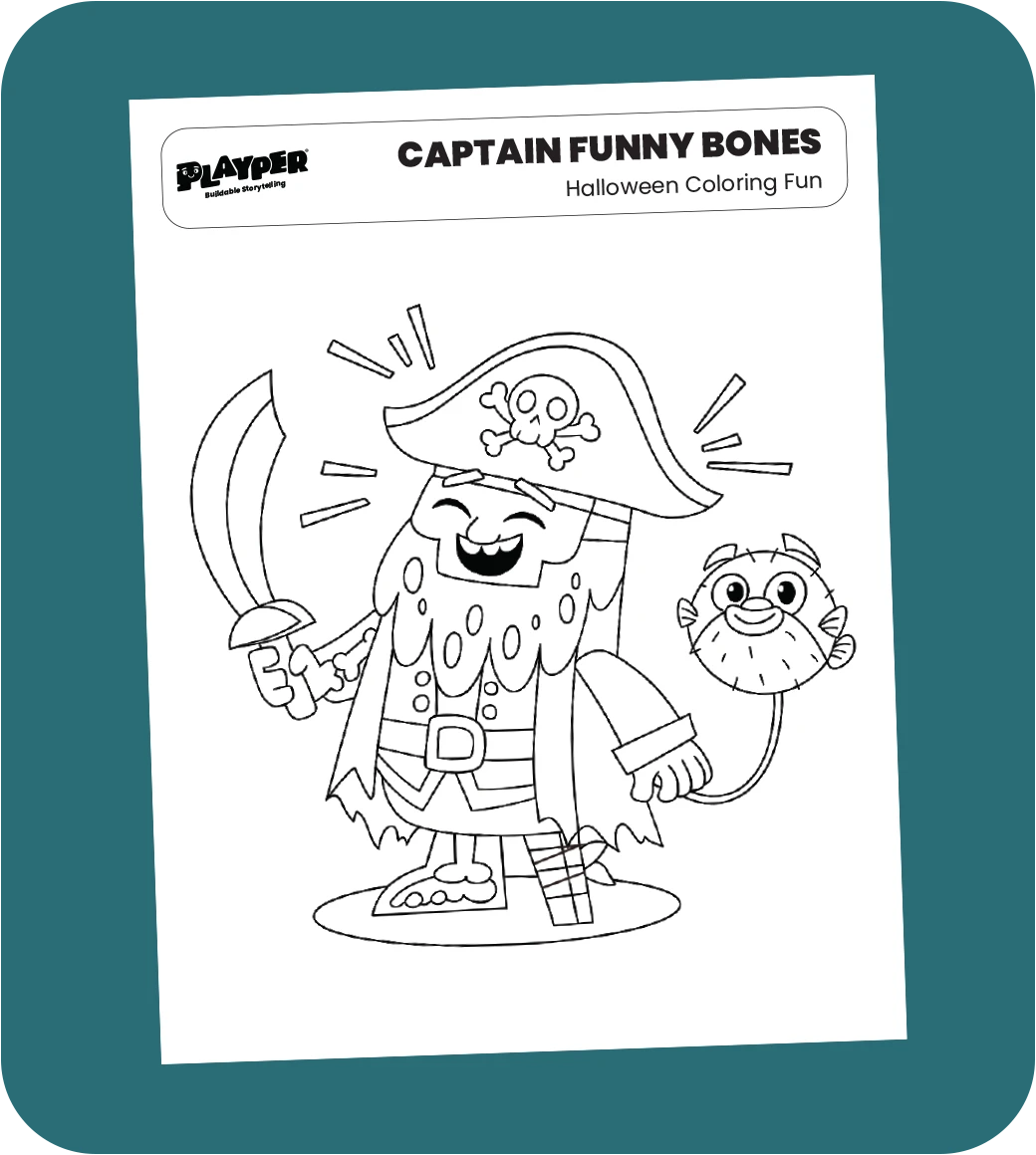 Halloween Color Sheets - Captain Funny Bones