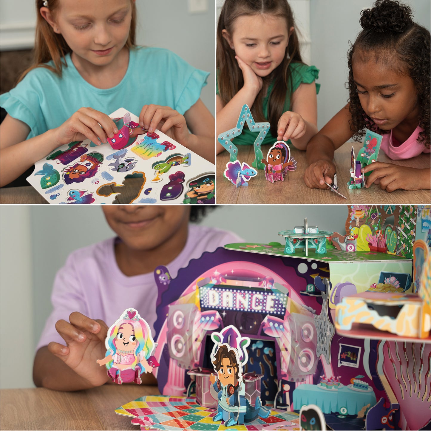 Mermaid Toys Playset for Girls Age 6