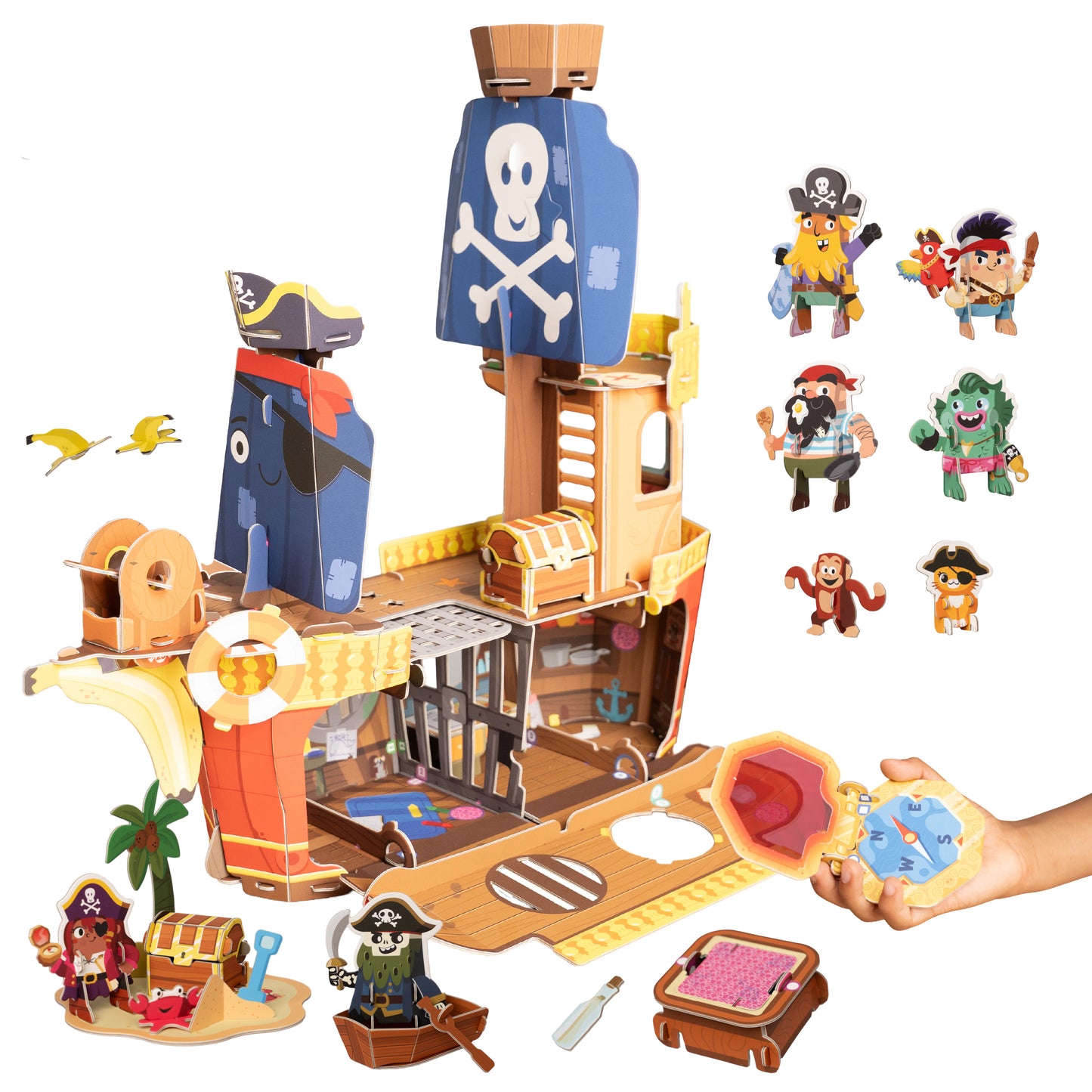 Pirate Ship Toy for Boys 4 5 6 7 year old