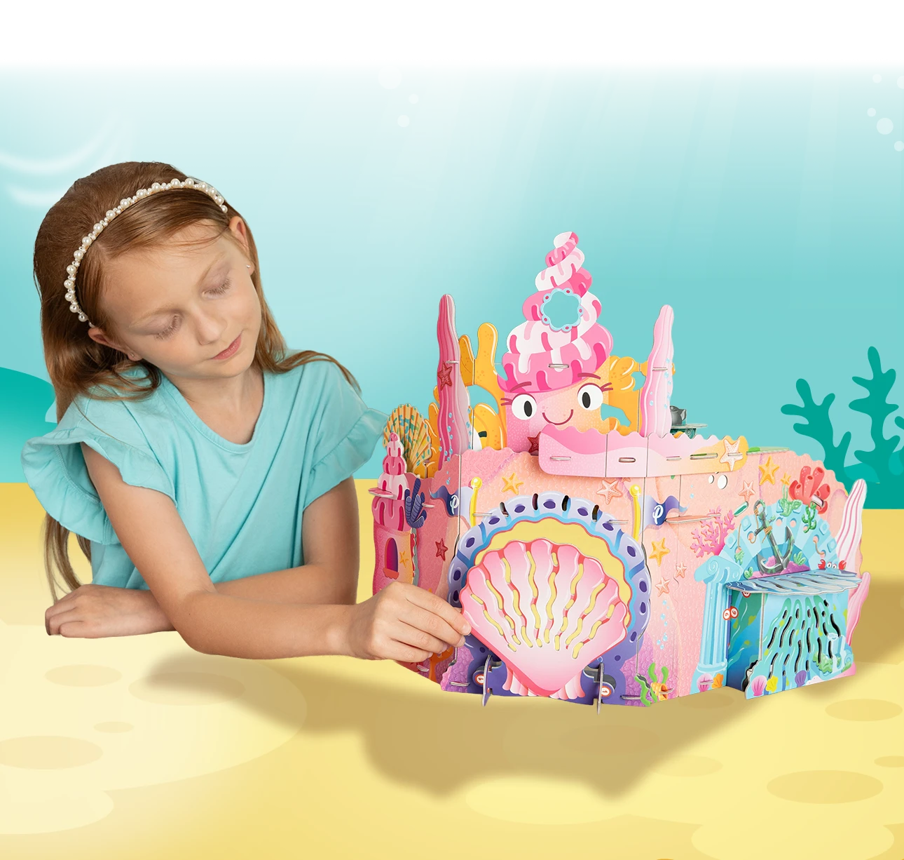 Mermaid Toys for Girls - Buildable Mermaid Castle Playset