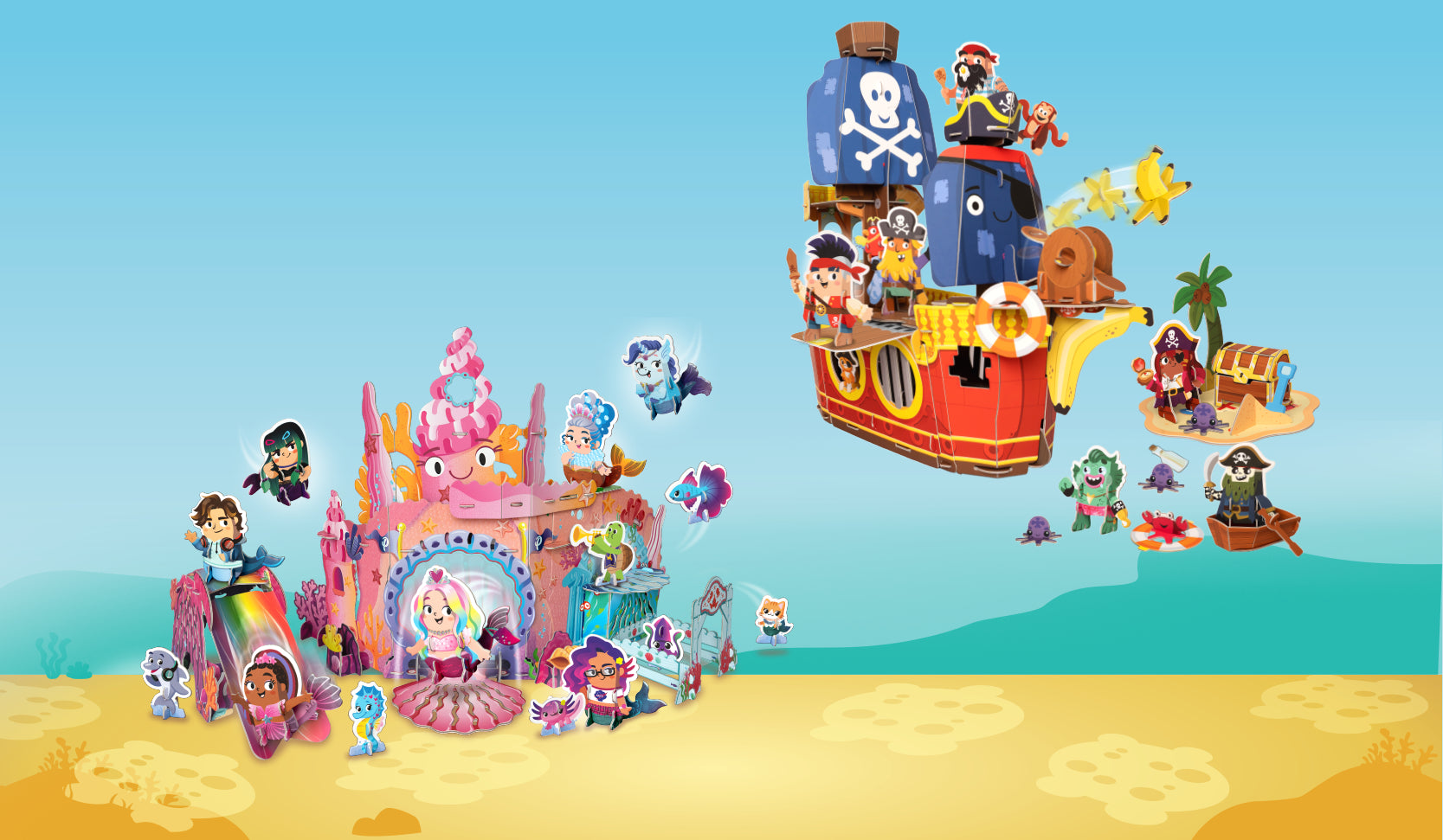 Pirate and Mermaid Toys