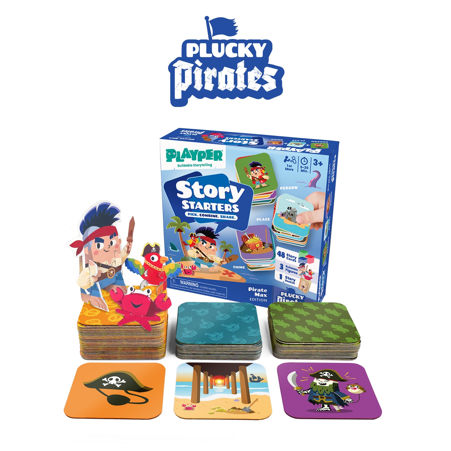 Story Starters: Create a Story Cards for Kids - Pirate Max Edition (Pre-Order)